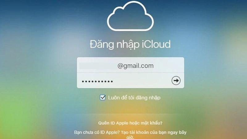 Điều kiện để sử dụng Apple Pay l&agrave; ID Apple đ&atilde; đăng nhập v&agrave;o iCloud