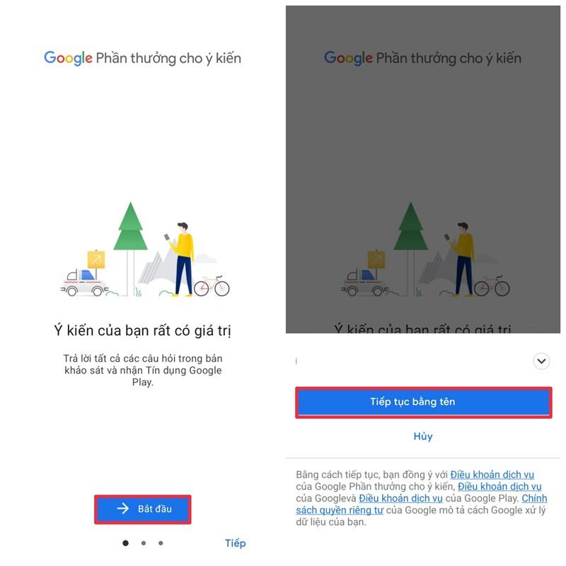 Nhận tiền thưởng từ Google