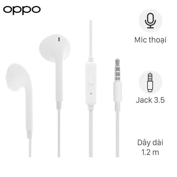 Thiết kế sang trọng của tai nghe EP OPPO MH320 Trắng