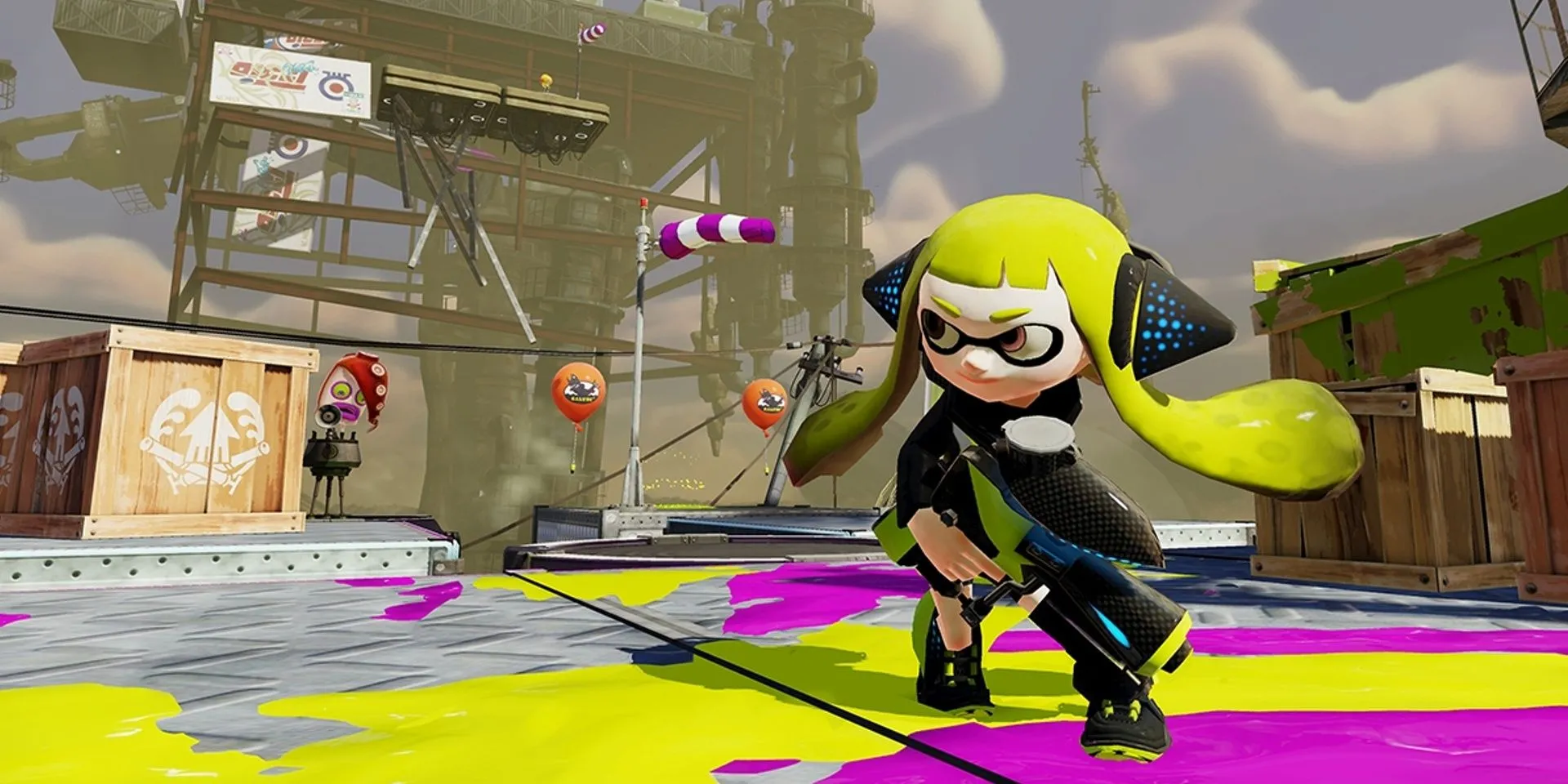 Agent 3 in Octo Valley in Splatoon