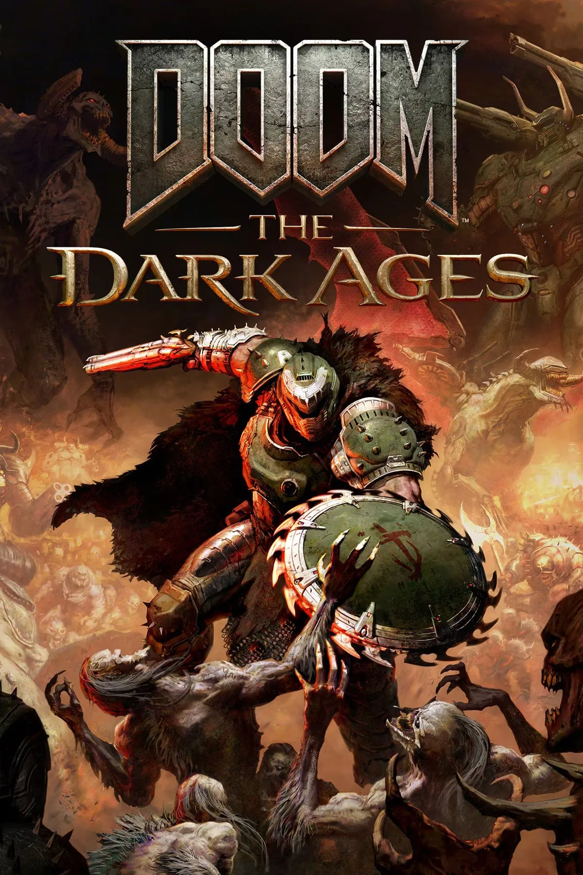 Ảnh bìa chính thức của tựa game Doom: The Dark Ages