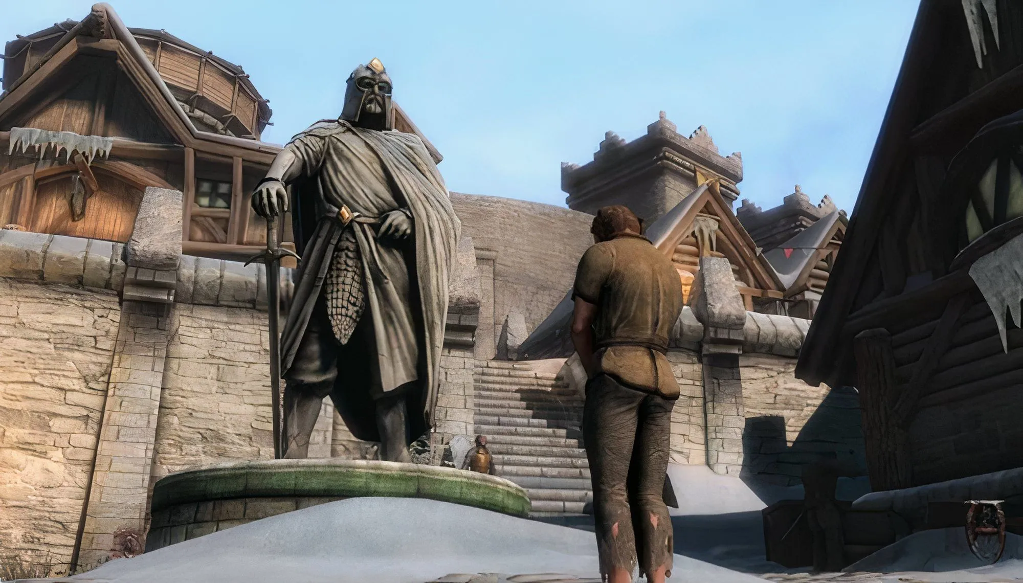 Ảnh chụp màn hình dự án Skyblivion tái tạo Oblivion trong Skyrim