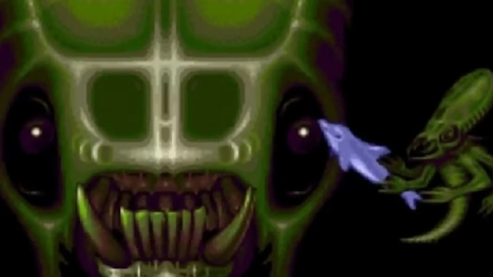 Ảnh trong game Ecco the Dolphin: Trận đấu trùm kinh điển với Vortex Queen