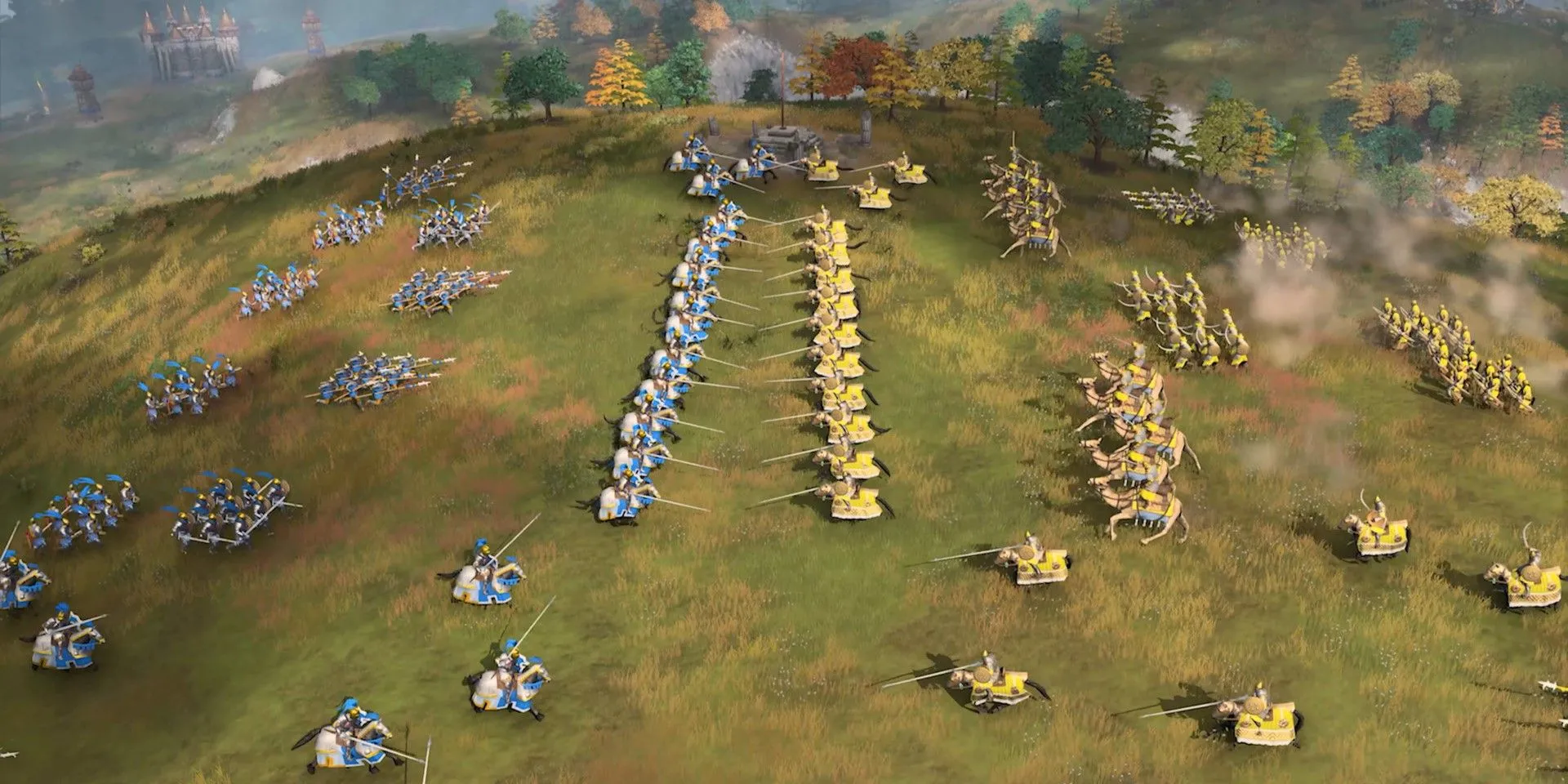 Artwork chính thức của Age of Empires IV với hình ảnh Joan of Arc lãnh đạo quân đội