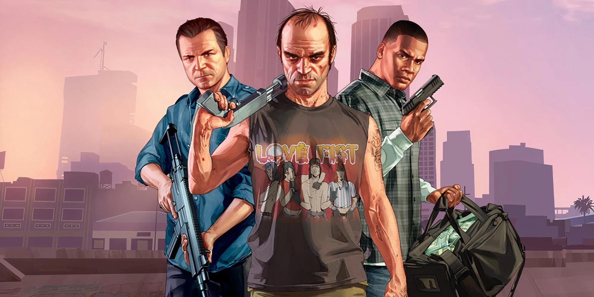 Ba nhân vật chính Franklin, Michael, Trevor trong GTA V sử dụng khả năng đặc biệt.