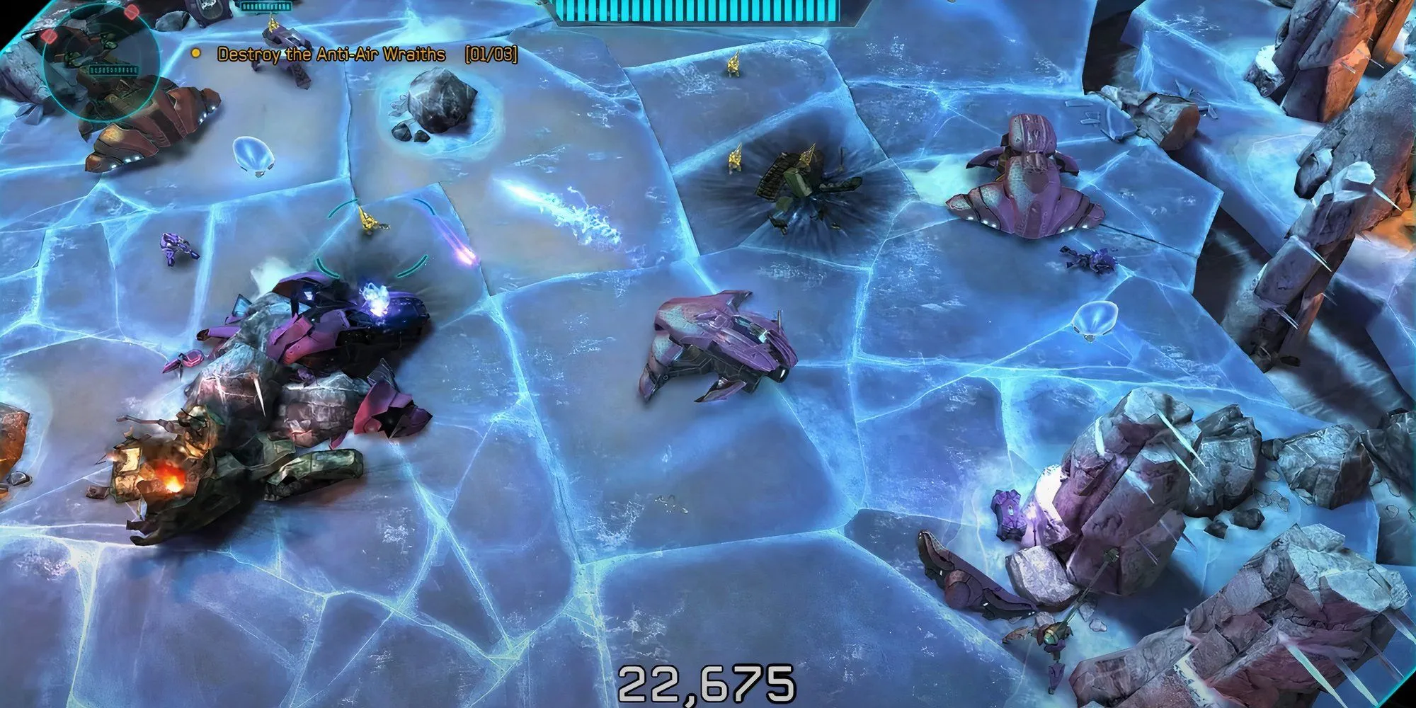 Bắn Wraith vào Grunt trong Operation Umbra của Halo Spartan Assault