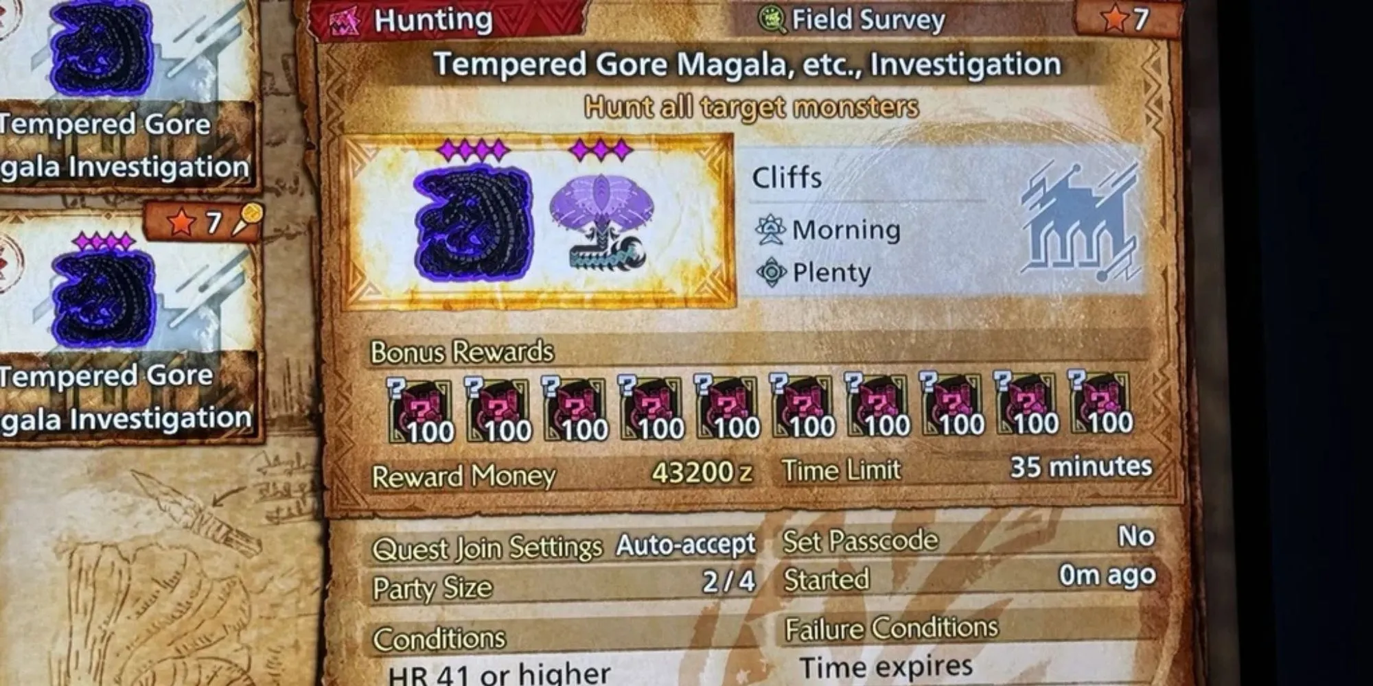 Bằng chứng phần thưởng nhiệm vụ bị gian lận cực cao trong Monster Hunter Wilds