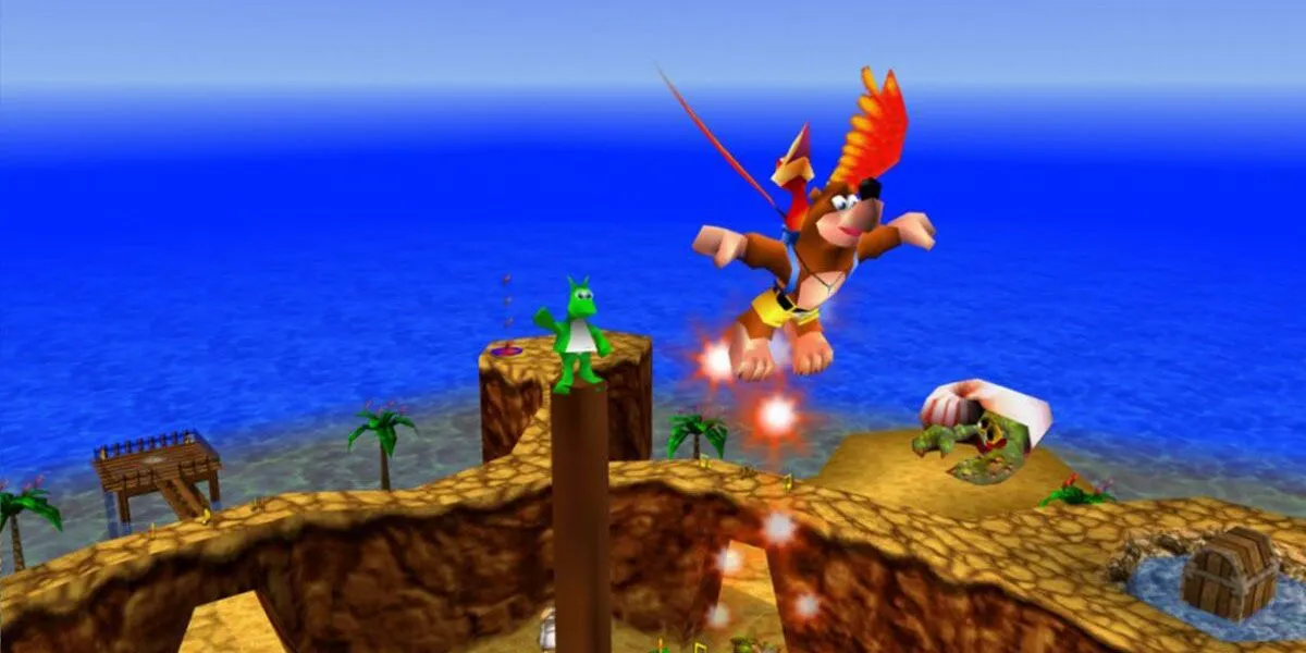 Banjo và Kazooie, bộ đôi nhân vật chính trong tựa game đi cảnh 3D Banjo-Kazooie