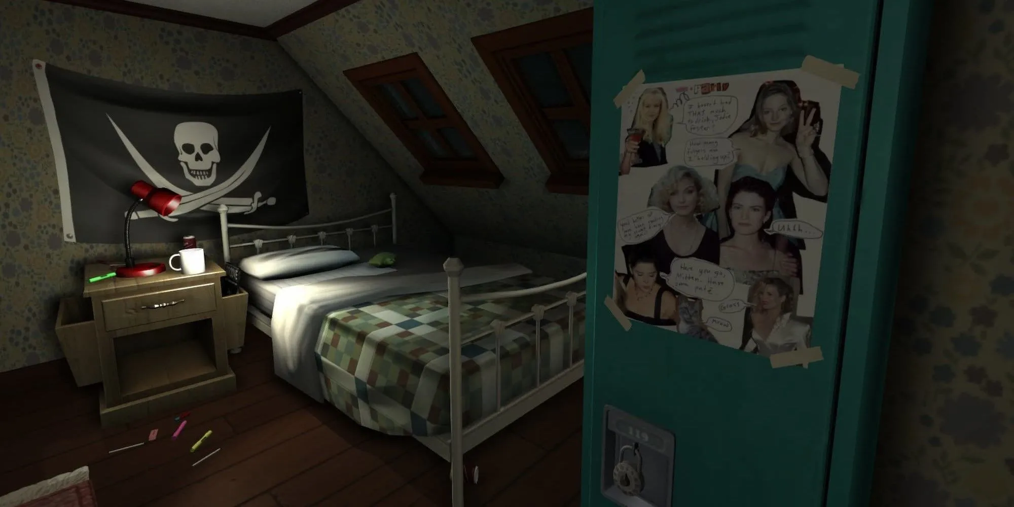 Bedroom in Gone Home