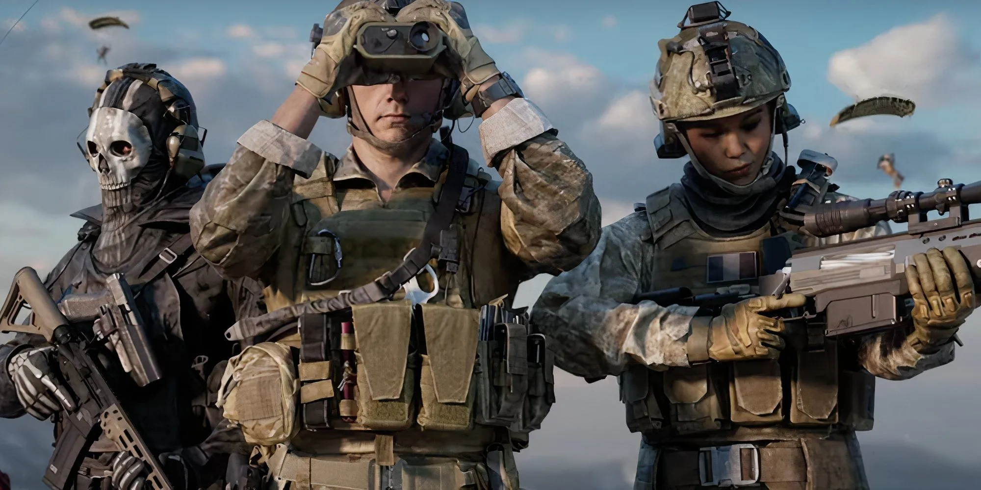 Biệt đội Call of Duty Warzone ba người chơi chuẩn bị chiến đấu tại Verdansk