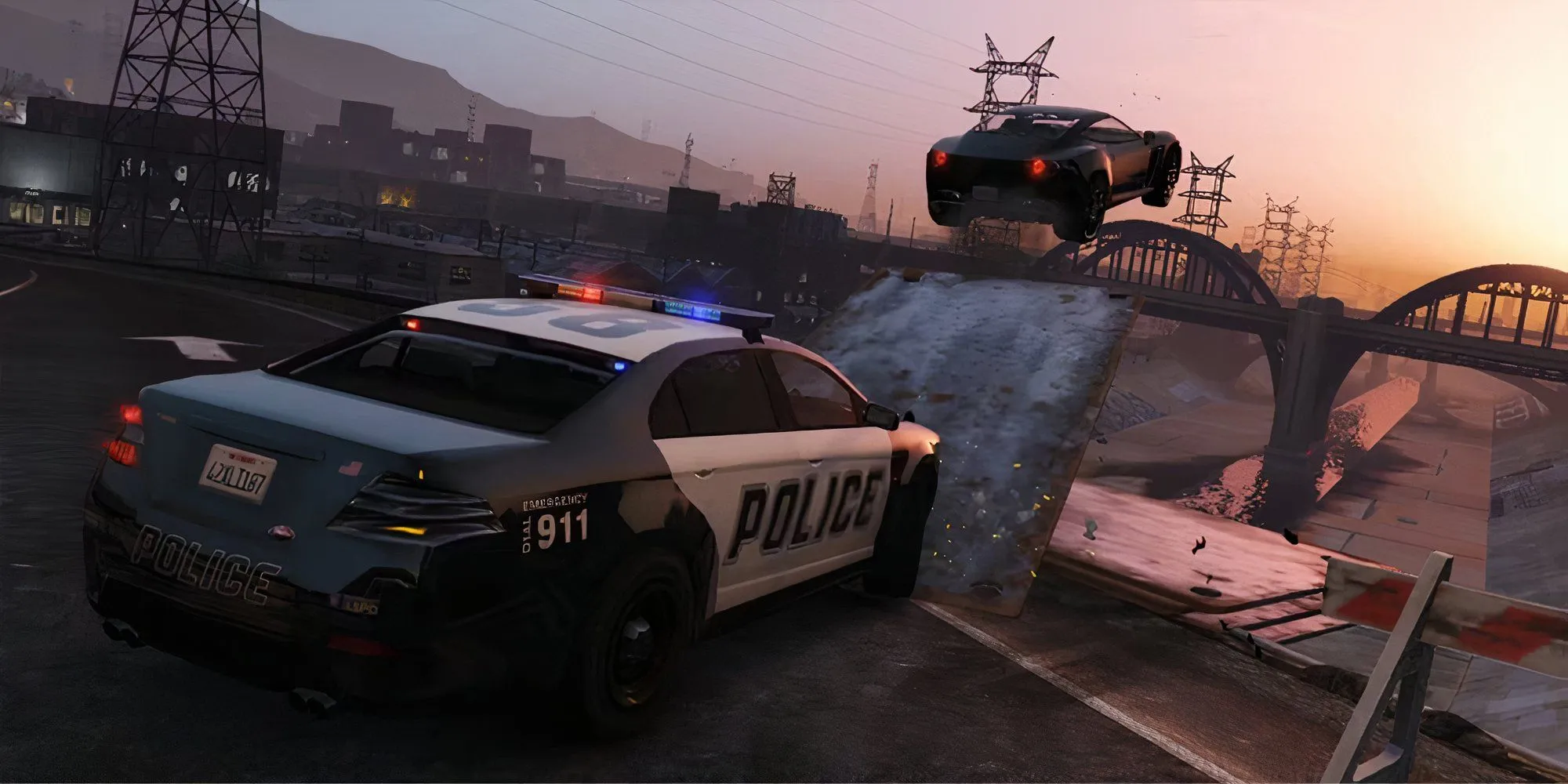 Biểu tượng ngôi sao thể hiện cấp độ truy nã của cảnh sát trong GTA.