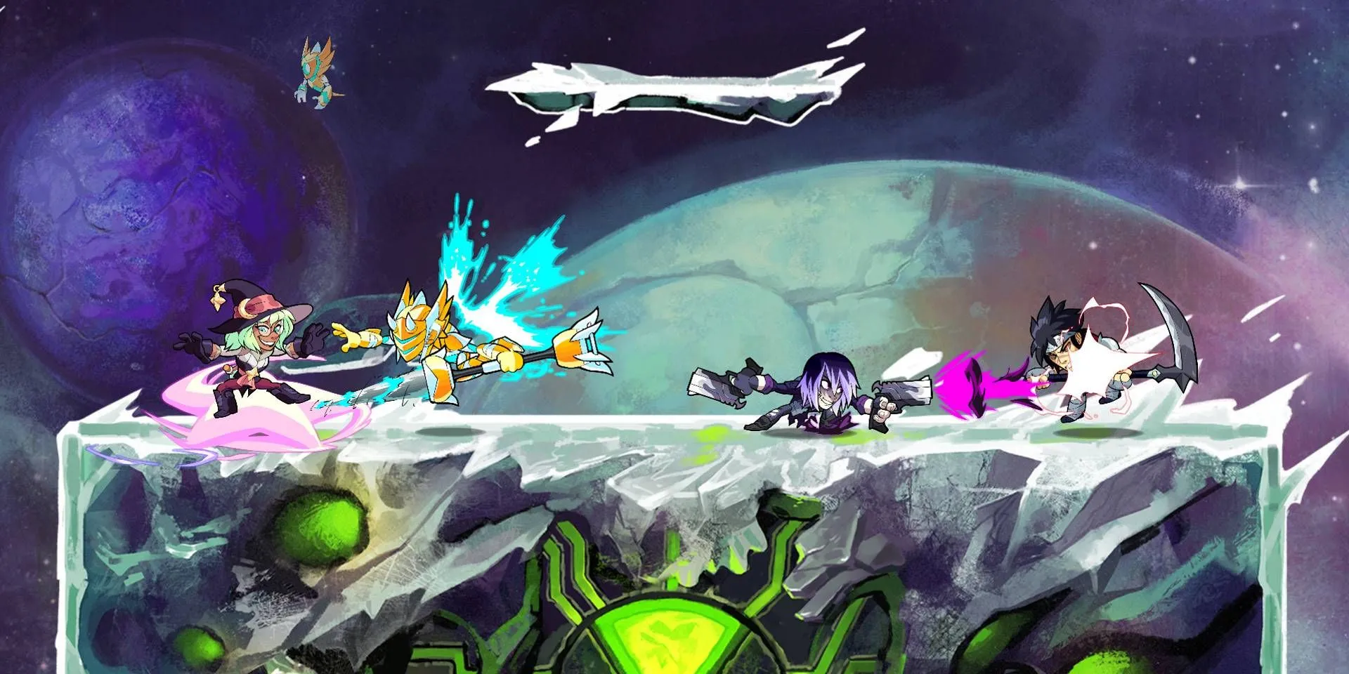 Các nhân vật Brawlhalla giao tranh trên bản đồ Ben 10 - game đối kháng miễn phí