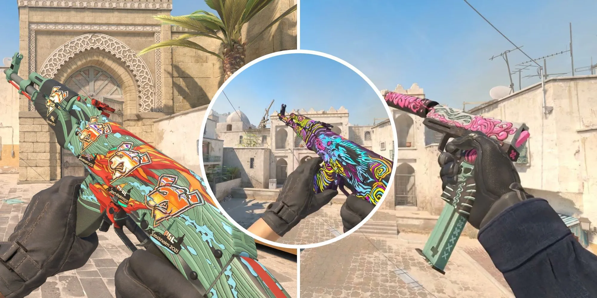 Các skin súng AK47 Aquamarine Revenge, AK47 Nightwish và USP-S Cortex cực đẹp trong Counter-Strike 2