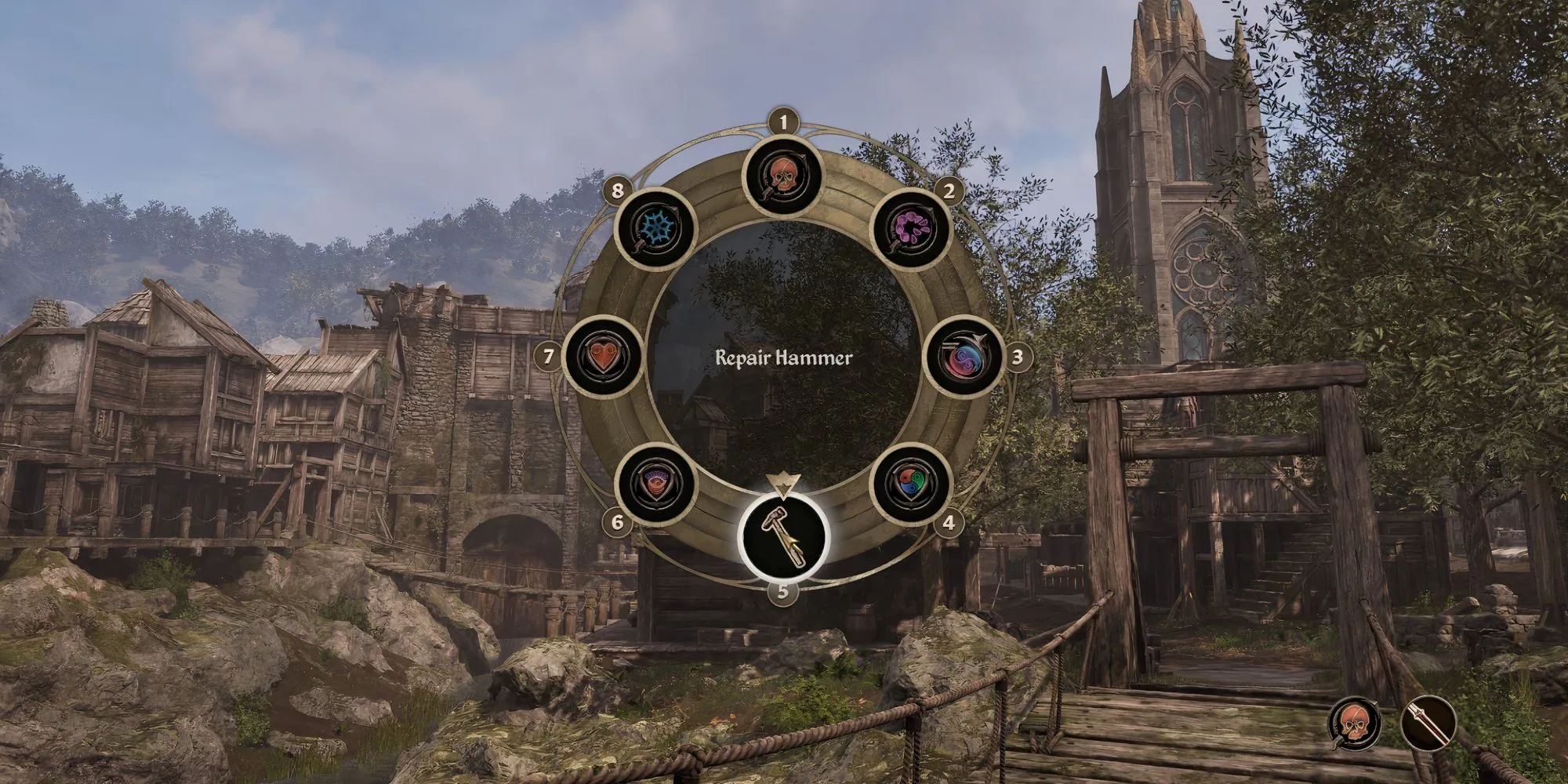 Cách dùng búa sửa chữa (Repair Hammer) để phục hồi độ bền trang bị trong Oblivion Remastered