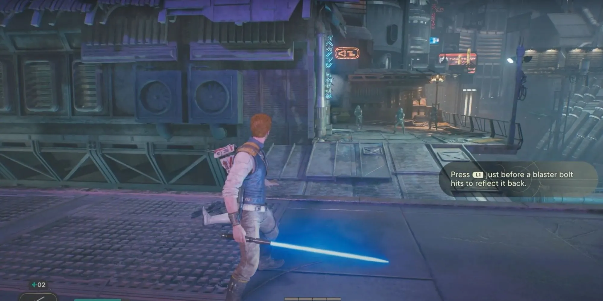 Cal Kestis, nhân vật chính của Star Wars Jedi: Survivor, sử dụng kỹ năng di chuyển để vượt qua địa hình hiểm trở.