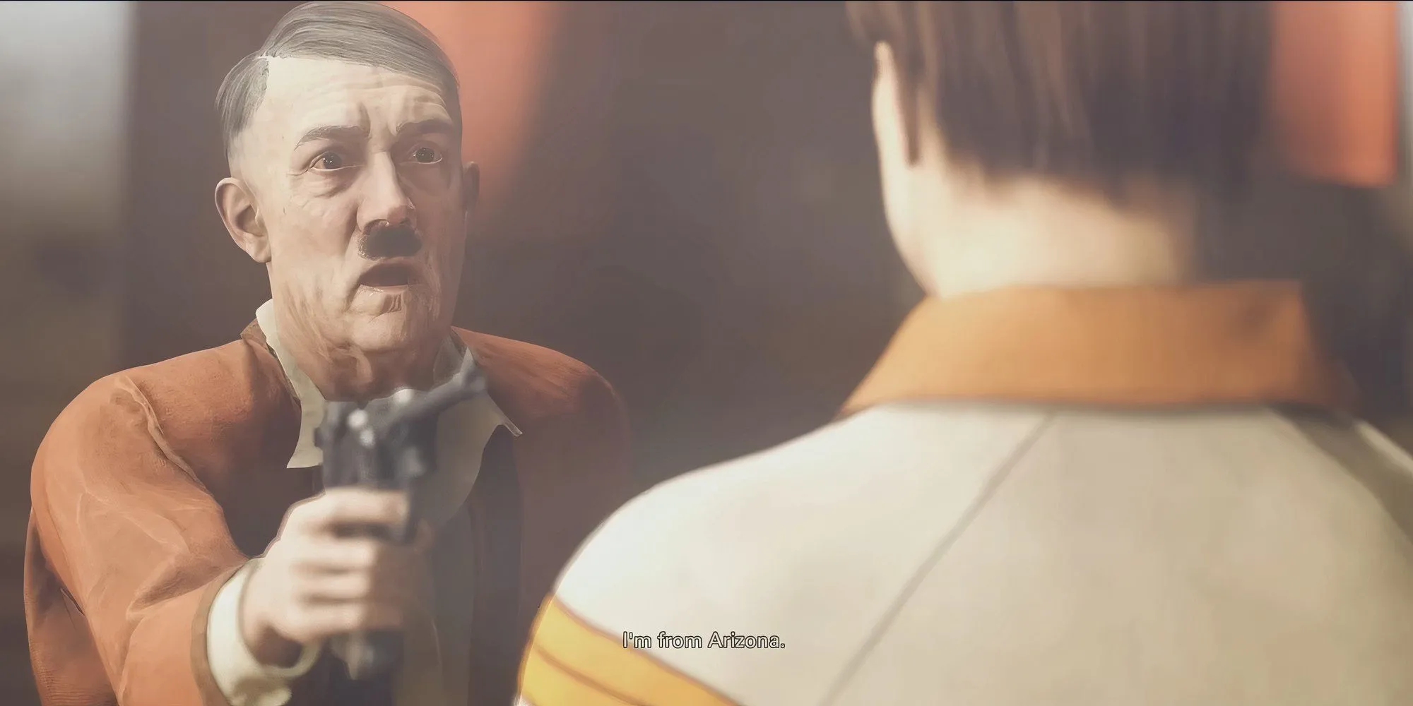 Cảnh Adolf Hitler kỳ quặc trong Wolfenstein II: The New Colossus