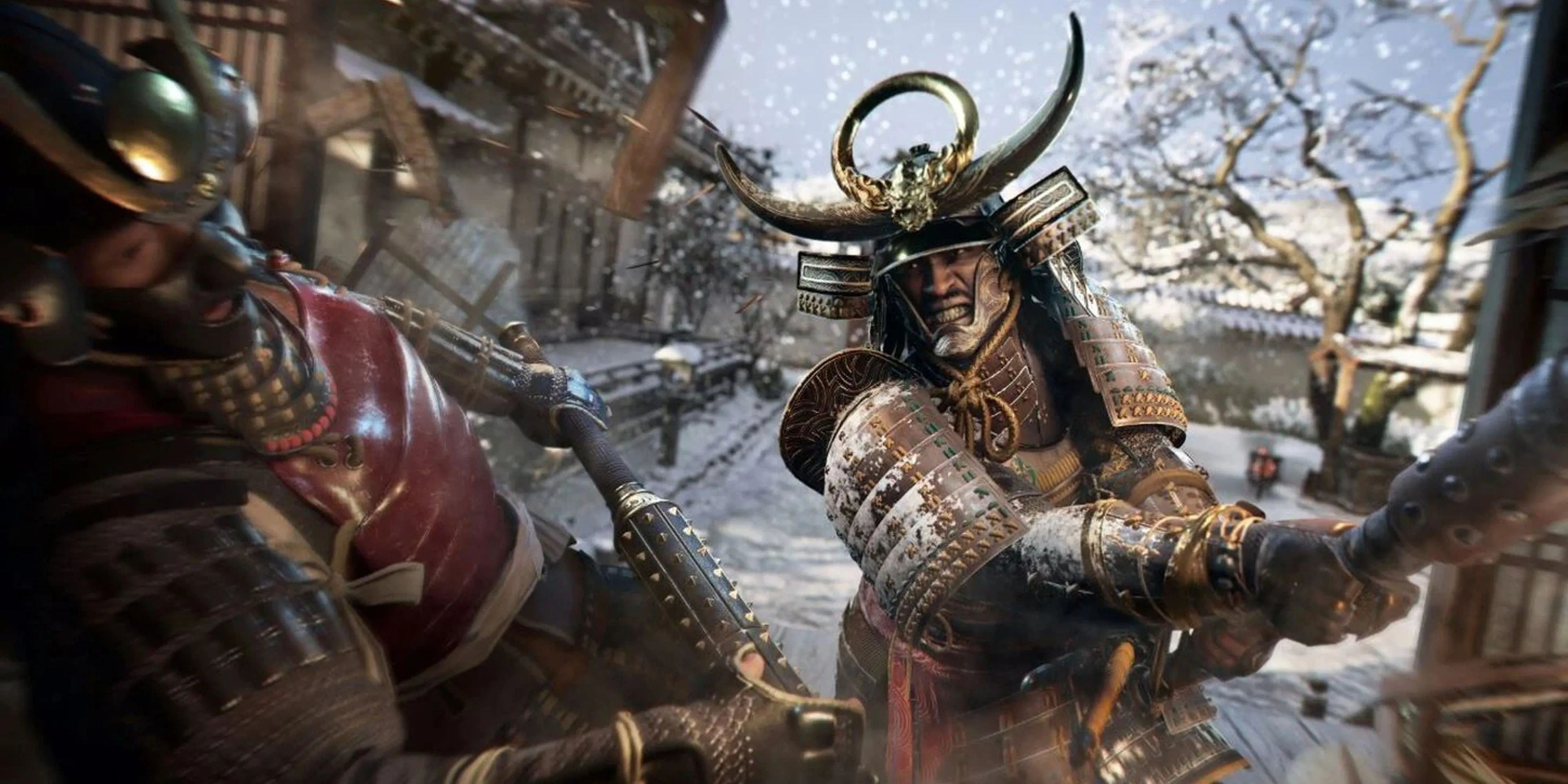 Cảnh chiến đấu mùa đông trong Assassin's Creed Shadows
