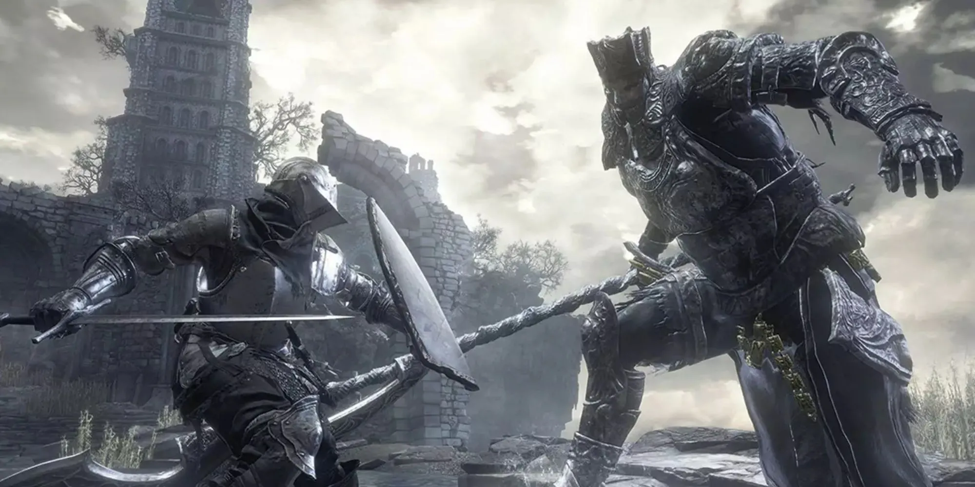 Cảnh chiến đấu trong Dark Souls 3