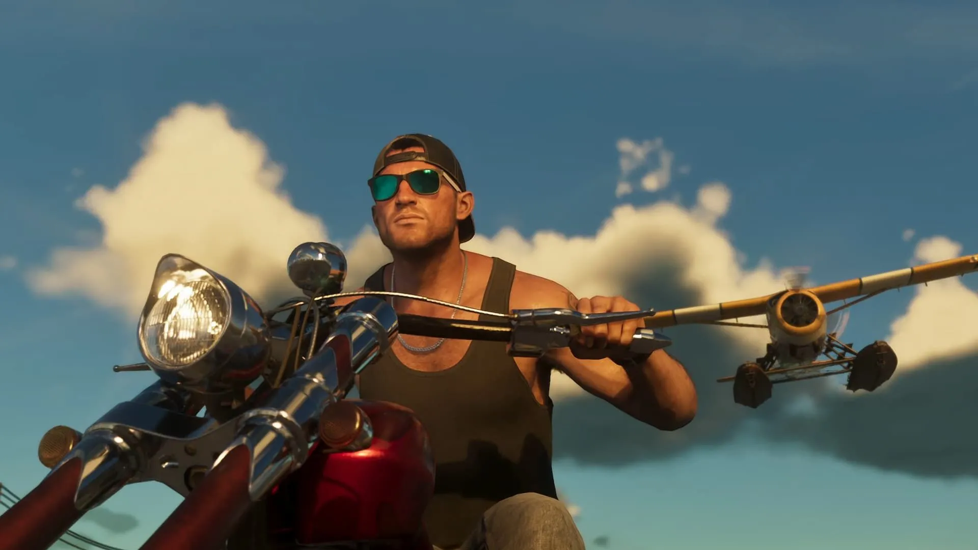 Cảnh đua xe/đi xe máy trong trailer thứ hai của GTA 6 tại Vice City
