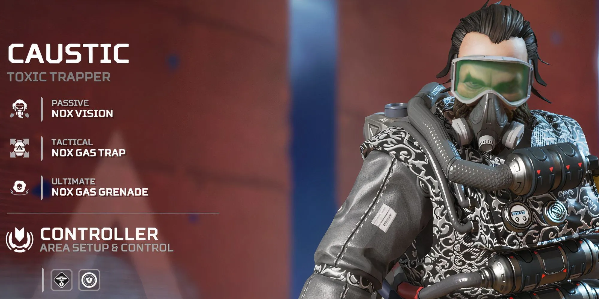 Caustic với bẫy khí độc Nox trong Apex Legends