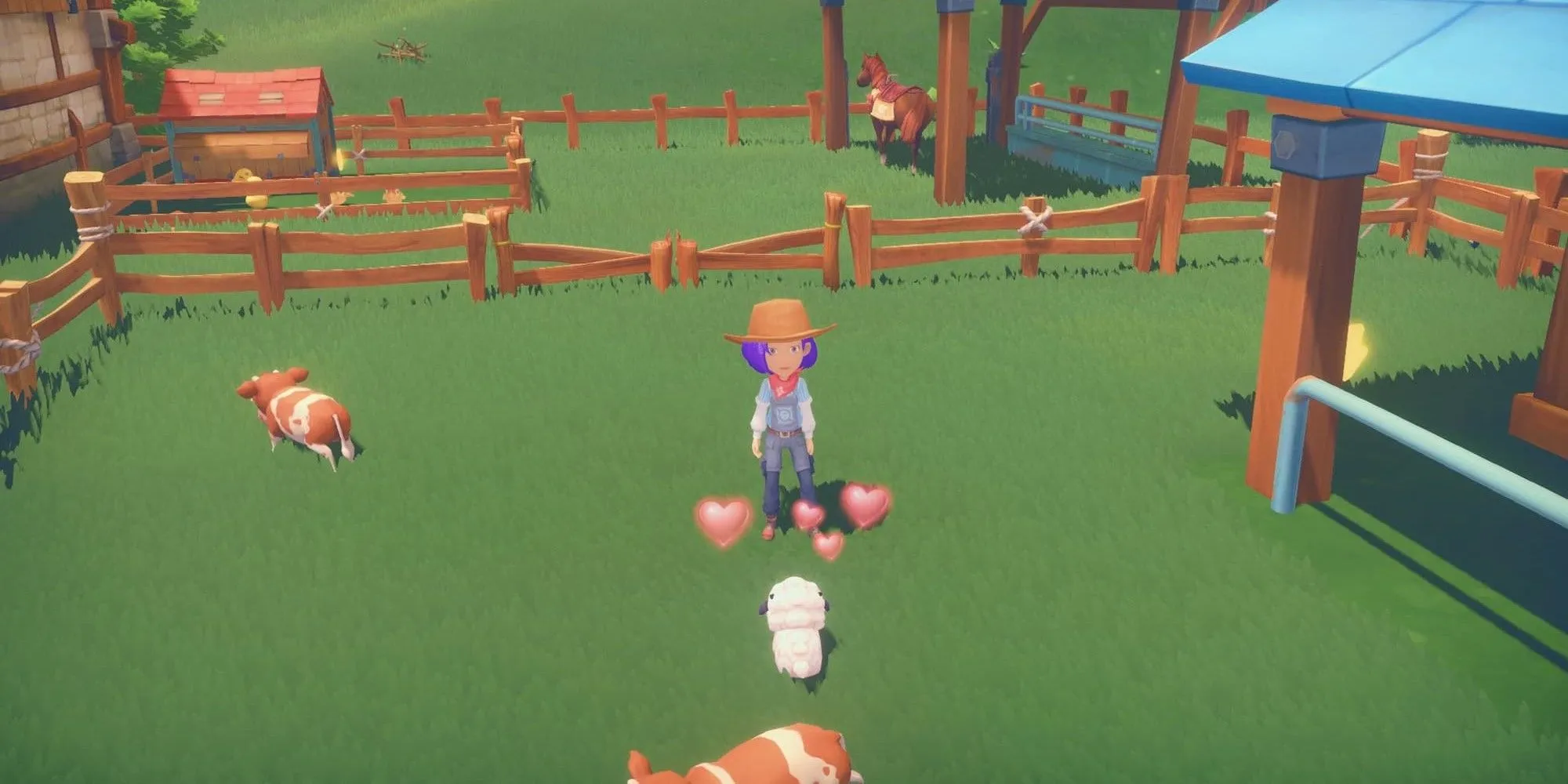 Chăm sóc động vật nông trại trong My Time at Portia