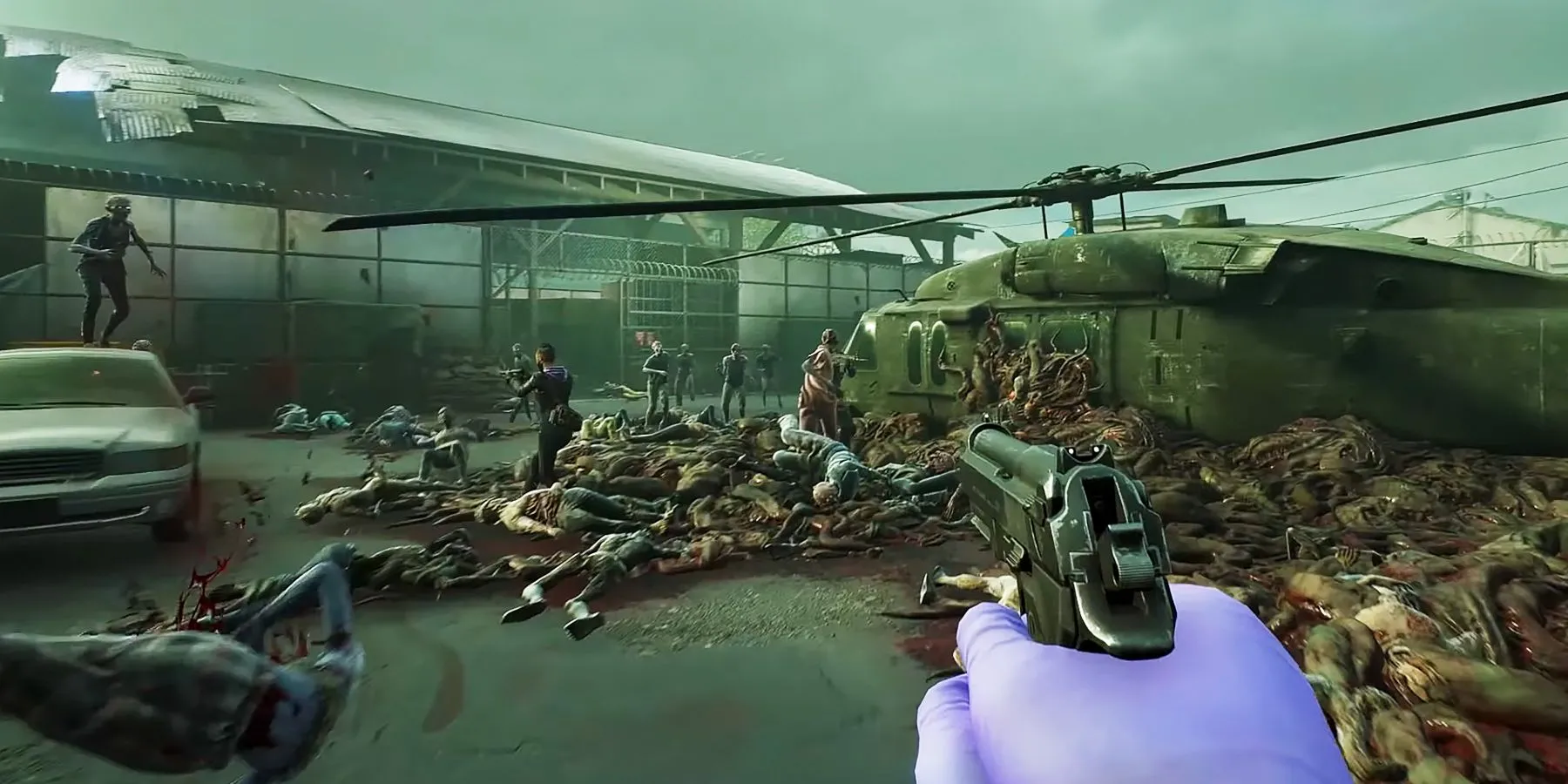 Chế độ horde mode với zombie trong game bắn súng co-op Back 4 Blood