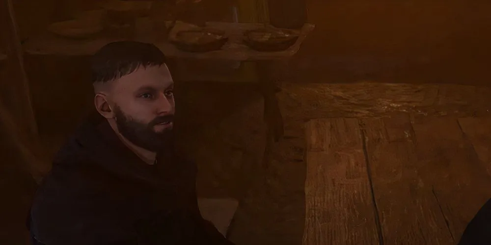 Chenyek thảo luận kế hoạch phá hoại mỏ bạc với Henry trong Kingdom Come Deliverance 2