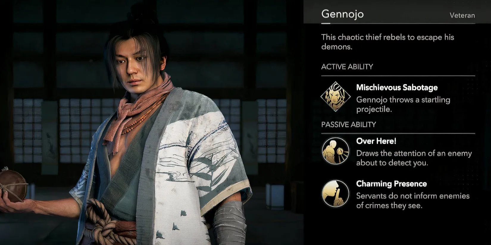 Chi tiết kỹ năng của Gennojo khi trở thành đồng minh trong Assassin's Creed Shadows
