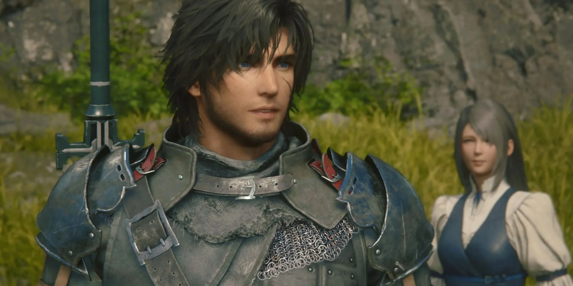 Clive và Jill trong Final Fantasy XVI, hai nhân vật quan trọng với mối liên kết sâu sắc.