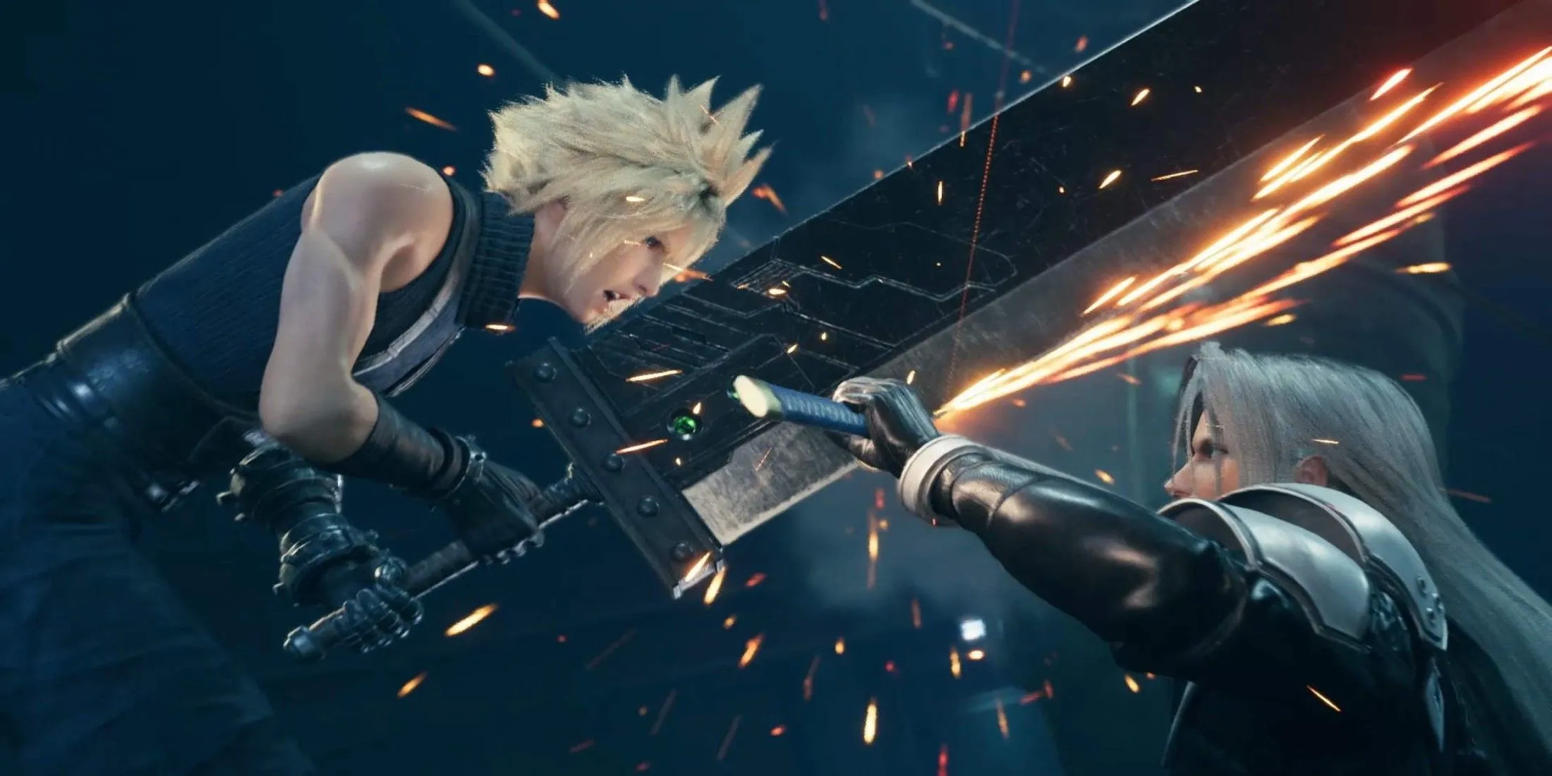 Cloud và Sephiroth trong Final Fantasy 7 Remake