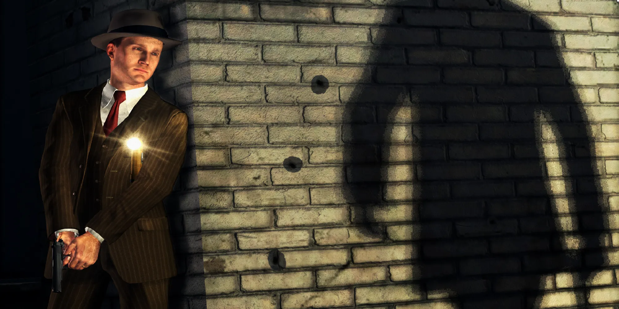 Cole Phelps hành động lén lút trong quá trình điều tra ở LA Noire