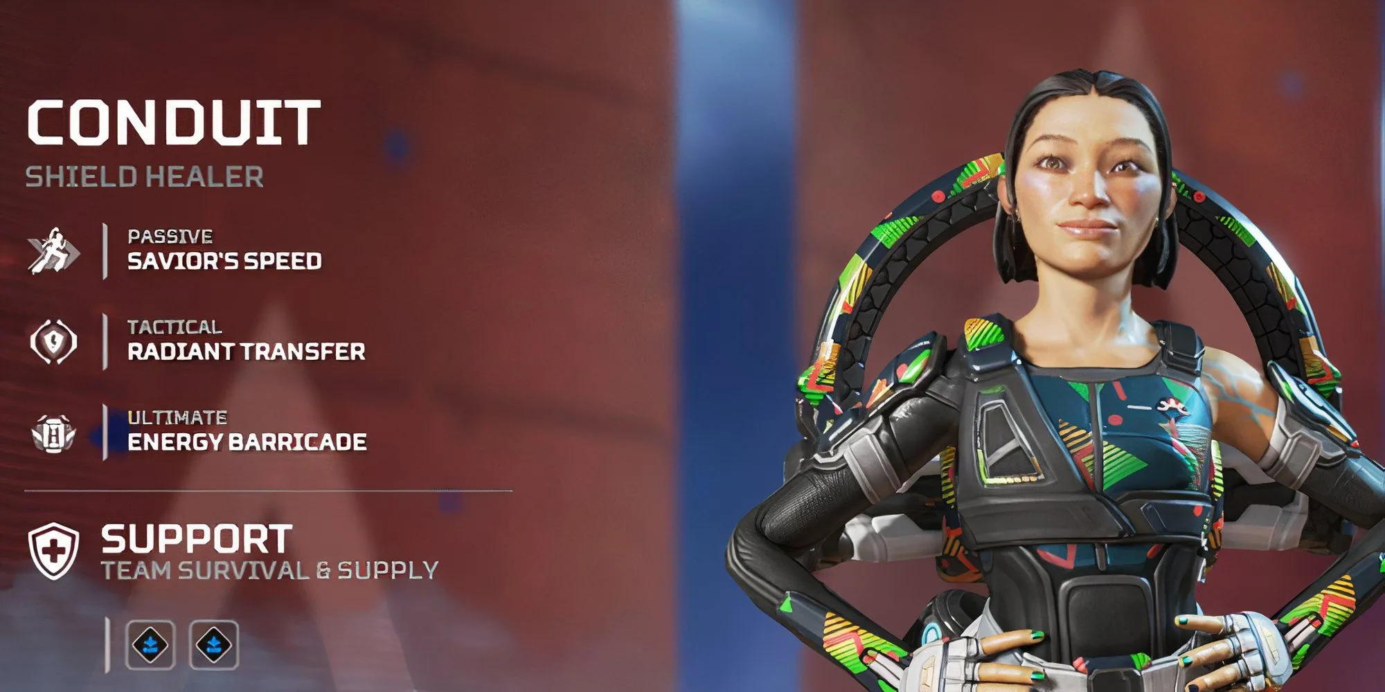 Conduit trong Apex Legends sẵn sàng hỗ trợ đồng đội