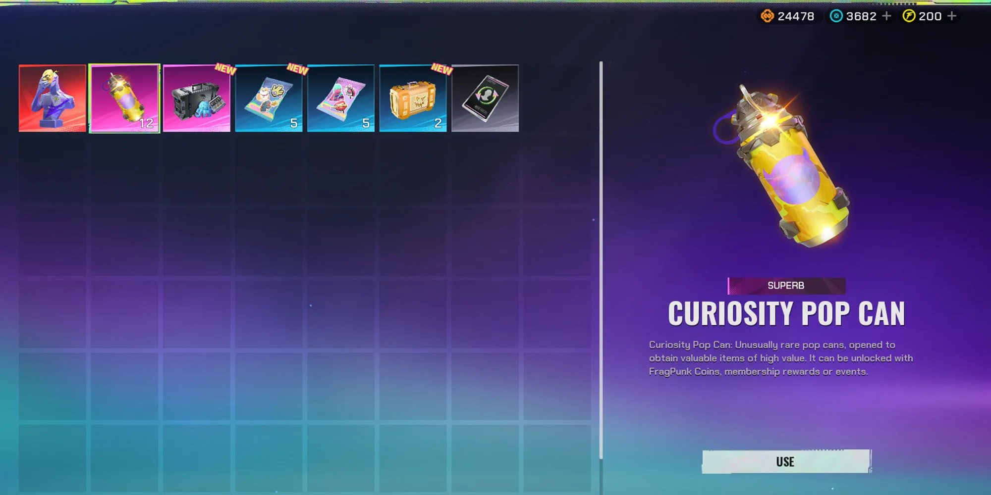 Curiosity Pop Can - tiền tệ gacha cao cấp của FragPunk