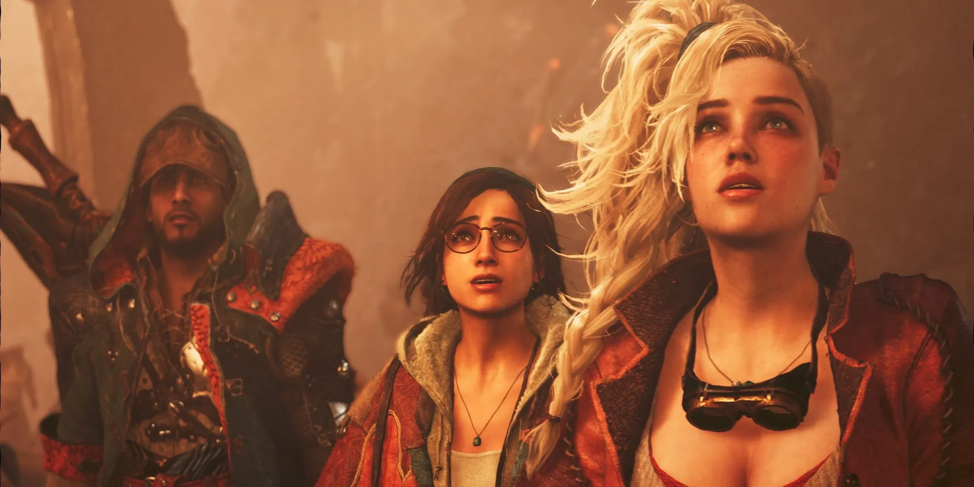 Dàn nhân vật Monster Hunter Wilds biểu lộ sự lo lắng trước hiểm nguy