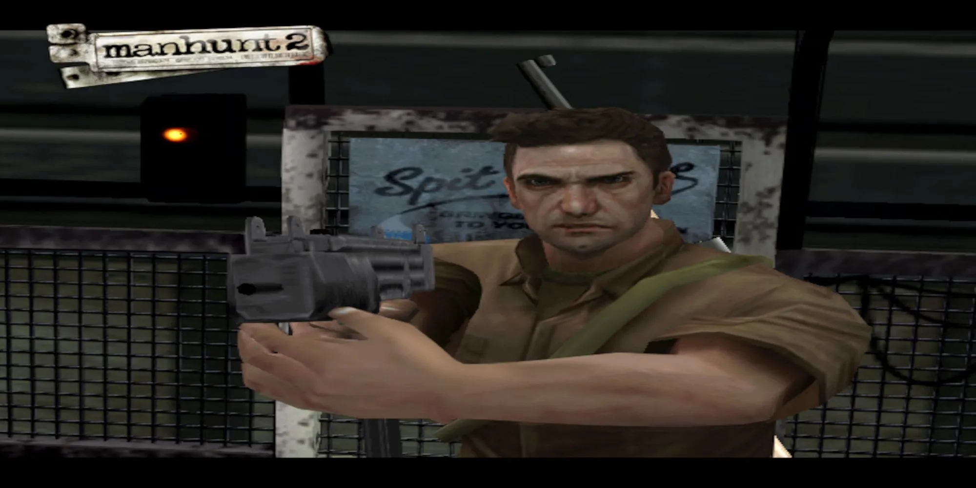 Daniel Lamb chĩa súng trong Manhunt 2