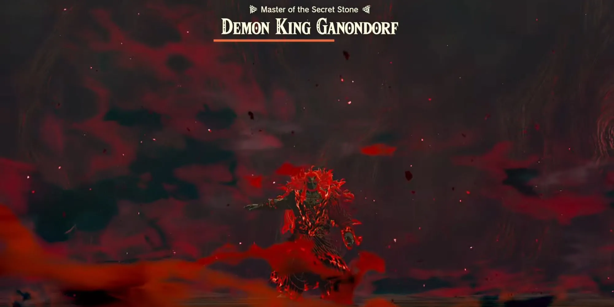 Demon King Ganondorf trong Legend of Zelda Tears of the Kingdom với thanh kiếm lớn