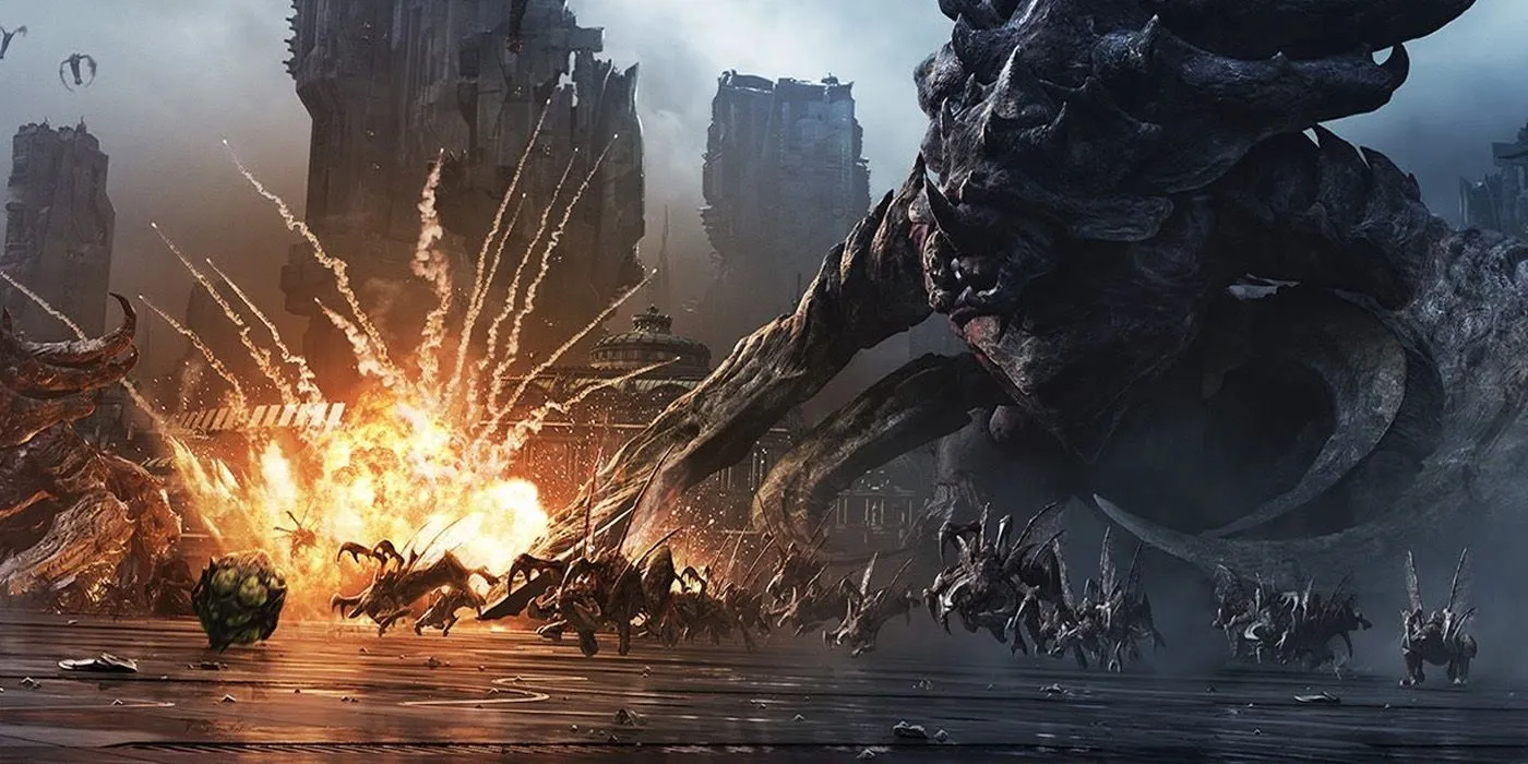 Đội quân Zerg tấn công trong StarCraft 2, chiến thuật 'zerg rush' nổi tiếng