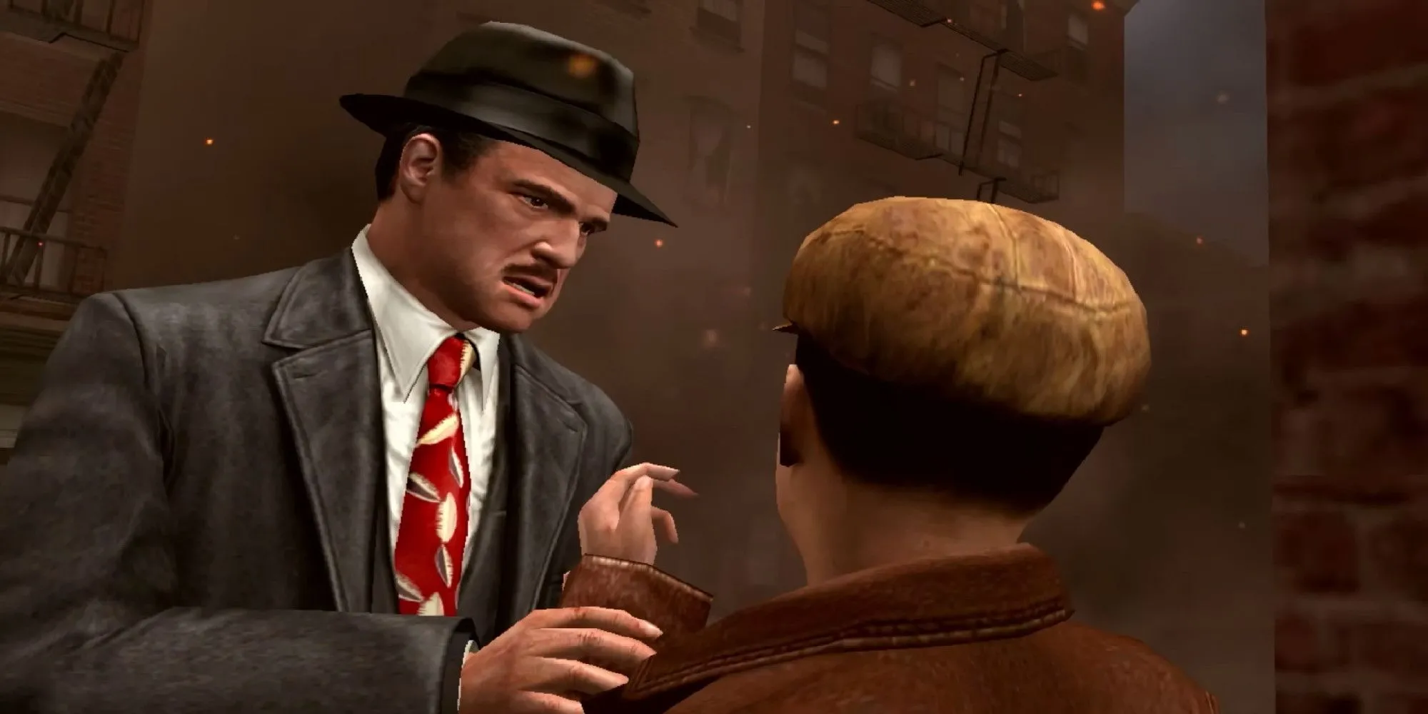 Don Corleone trò chuyện trong game The Godfather
