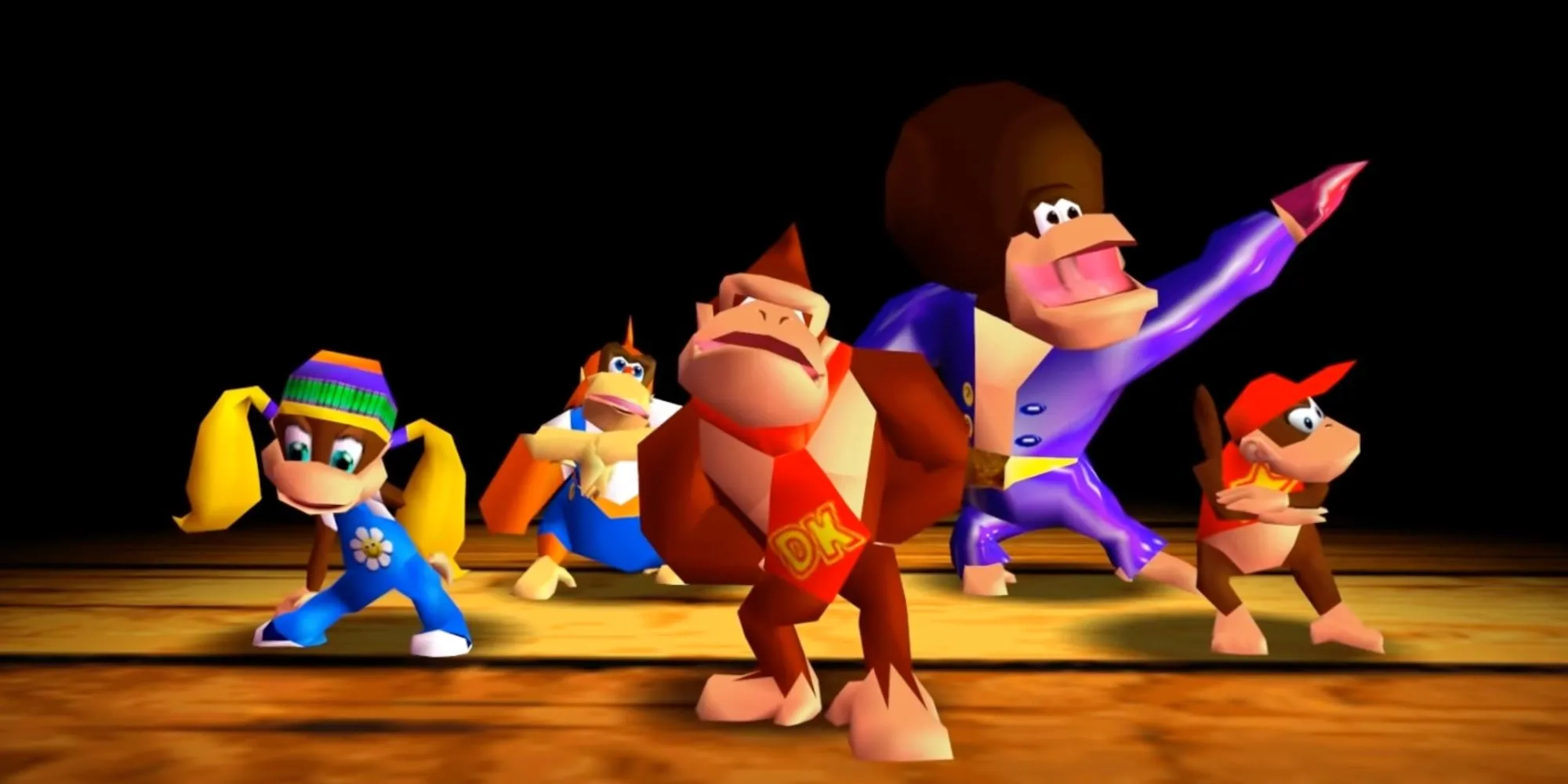 Donkey Kong và đồng bọn trình diễn bài rap DK Rap kinh điển trong Donkey Kong 64