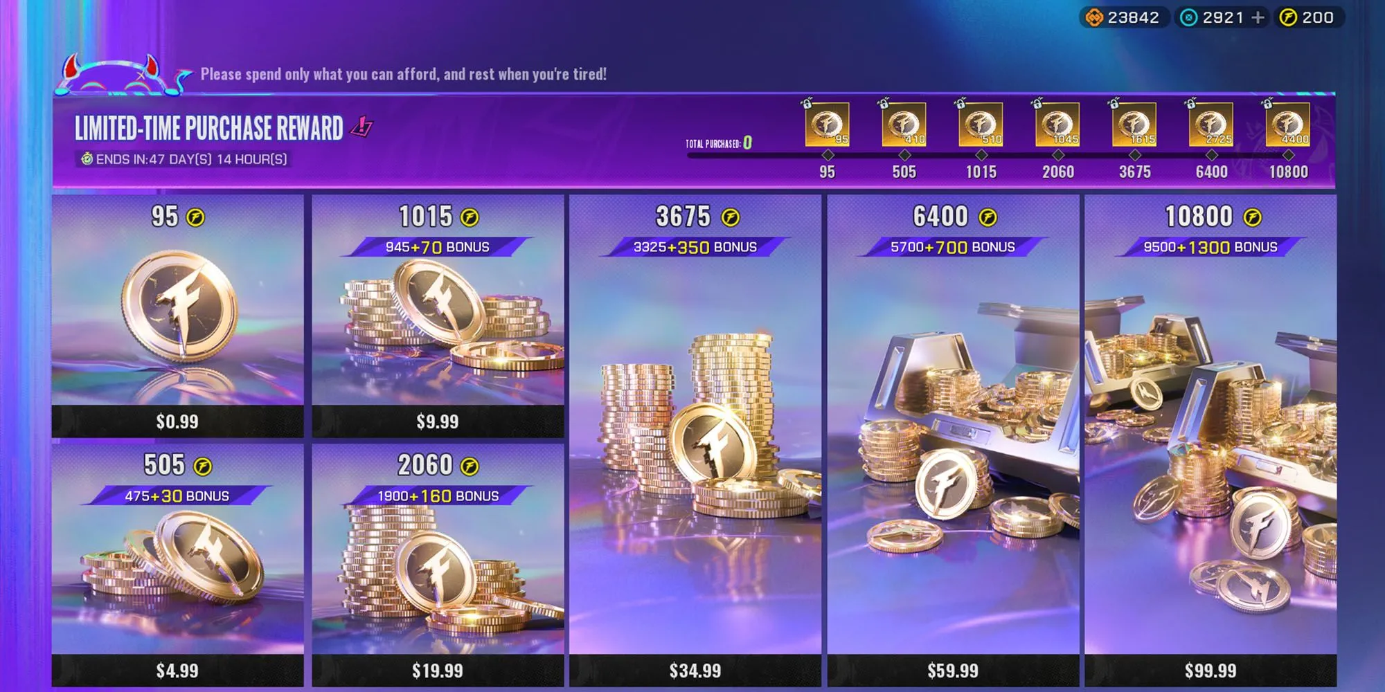 FragPunk Coins và các gói nạp tiền