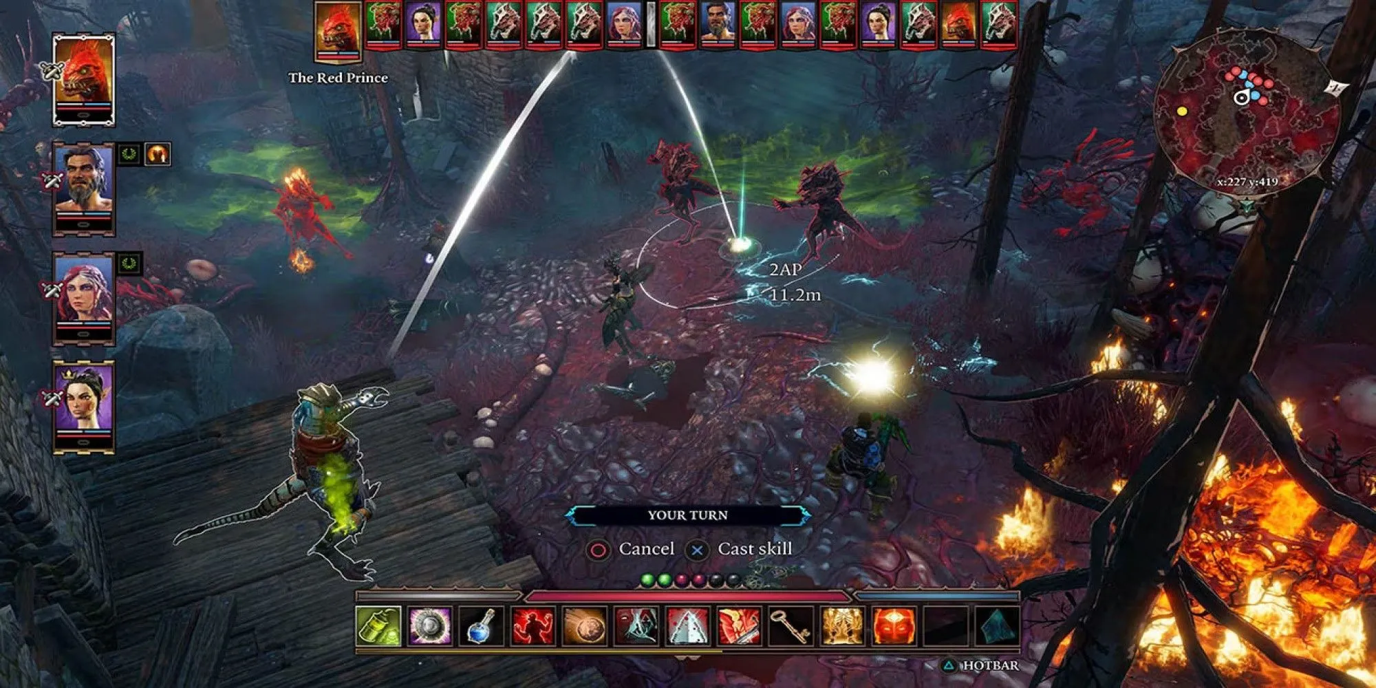 Gameplay chiến đấu tương tác môi trường đặc trưng của Divinity Original Sin 2