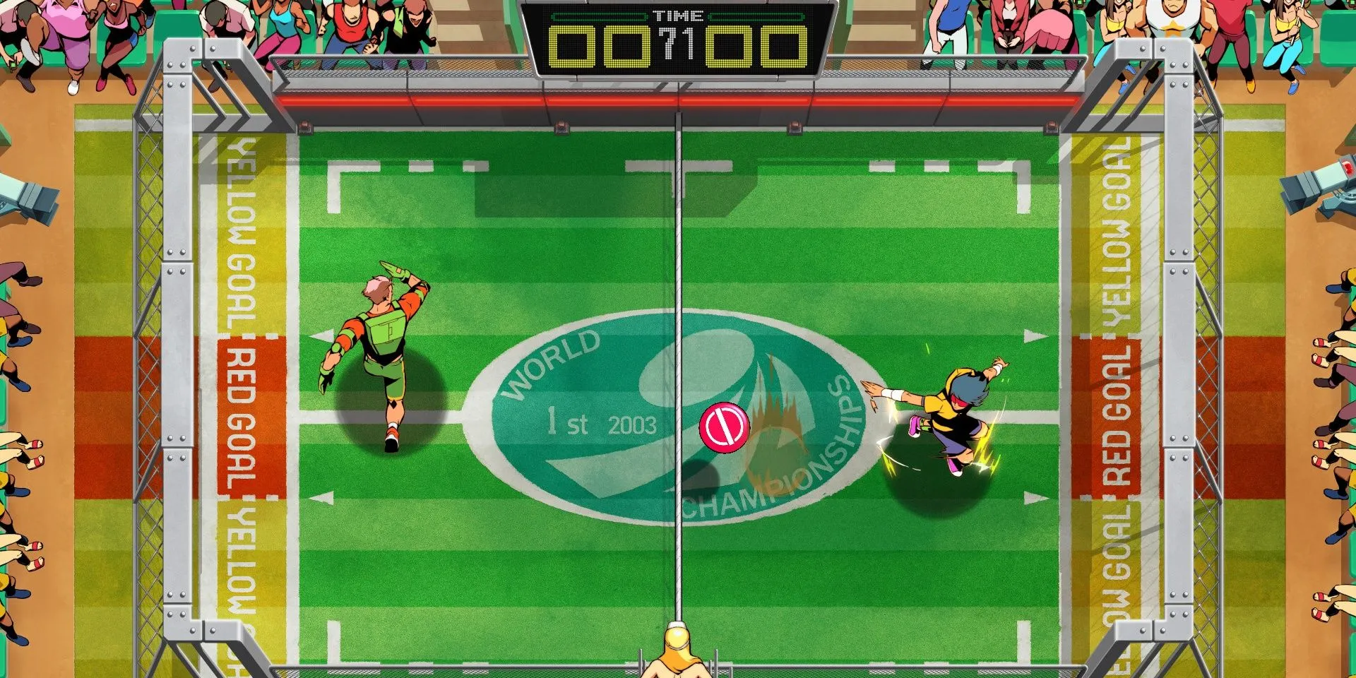 Gameplay của Windjammers 2 với những pha ném dĩa tốc độ cao