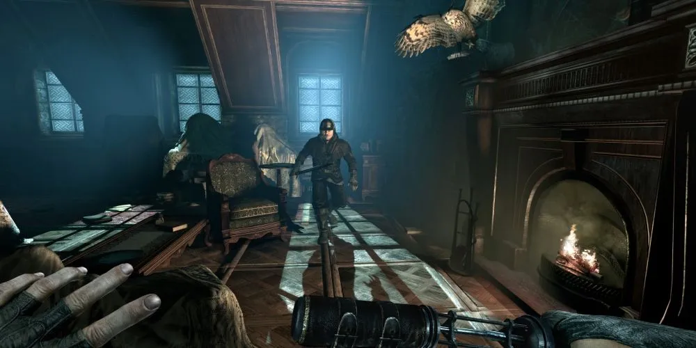 Garrett, nhân vật chính trong Thief, chuẩn bị hành động