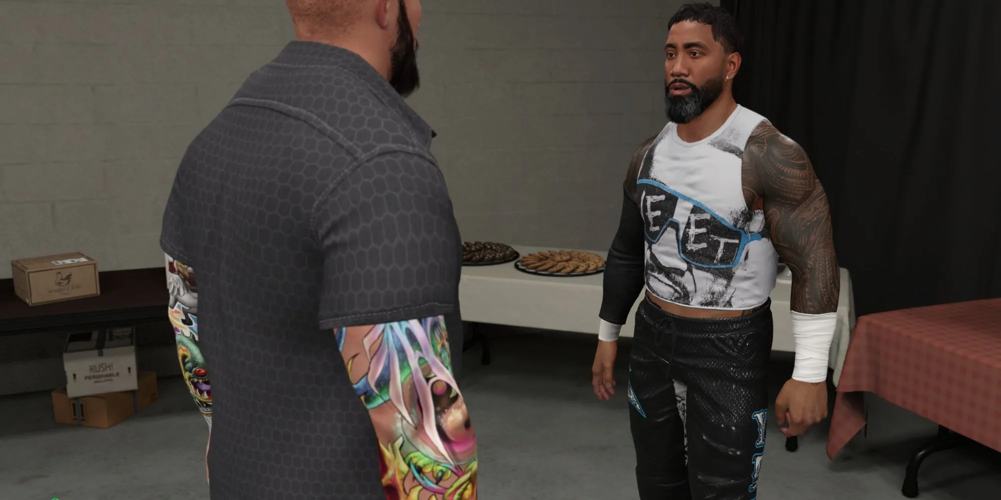 Giao diện chế độ MyRise trong WWE 2K25 với nhân vật tùy chỉnh