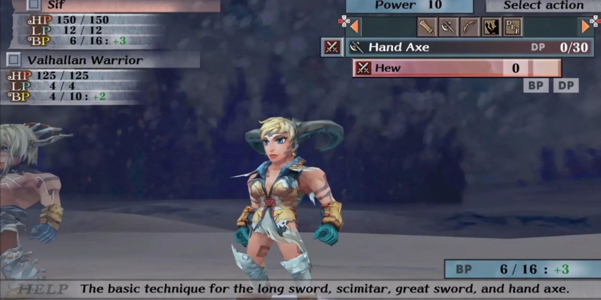 Giao diện chiến đấu trong Romancing SaGa Minstrel Song với các nhân vật thi triển kỹ năng