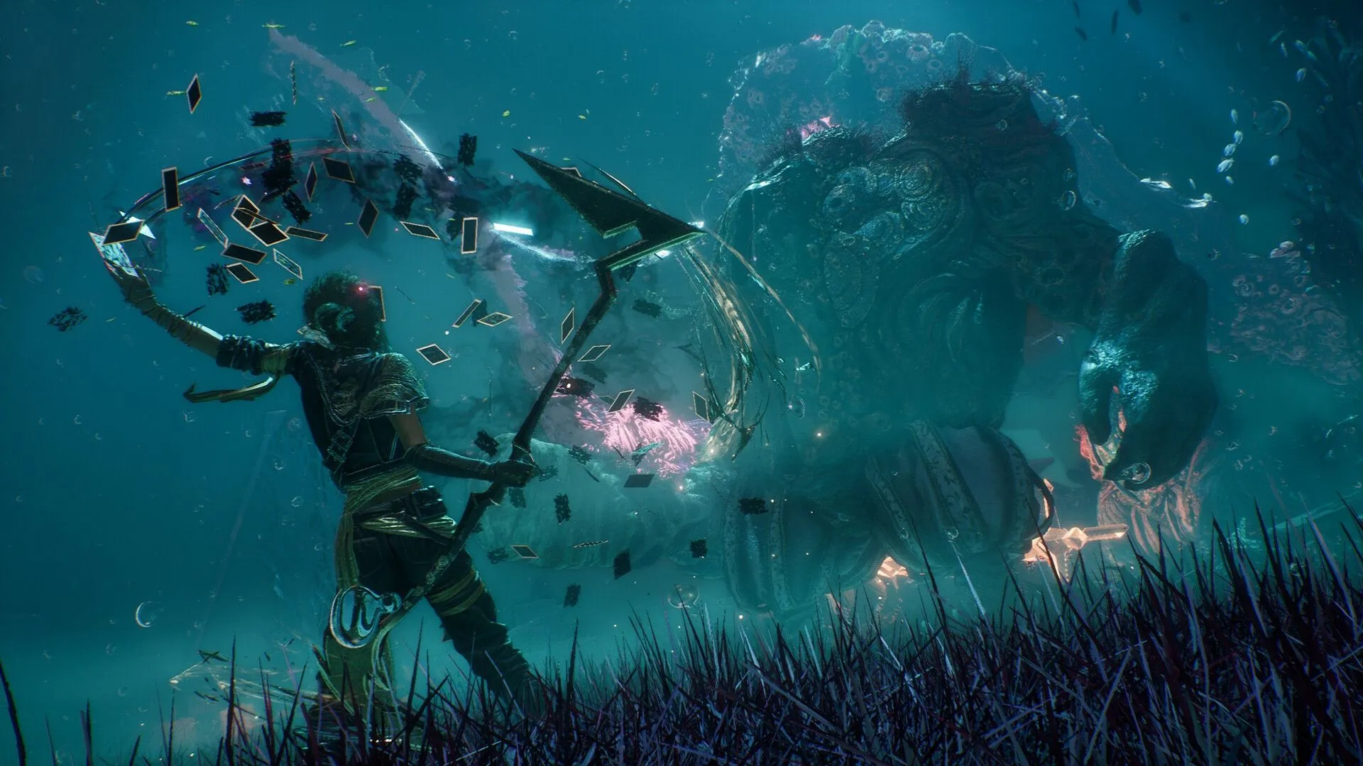 Góc nhìn cận cảnh một nhân vật trong game Clair Obscur Expedition 33 thể hiện phong cách nghệ thuật độc đáo