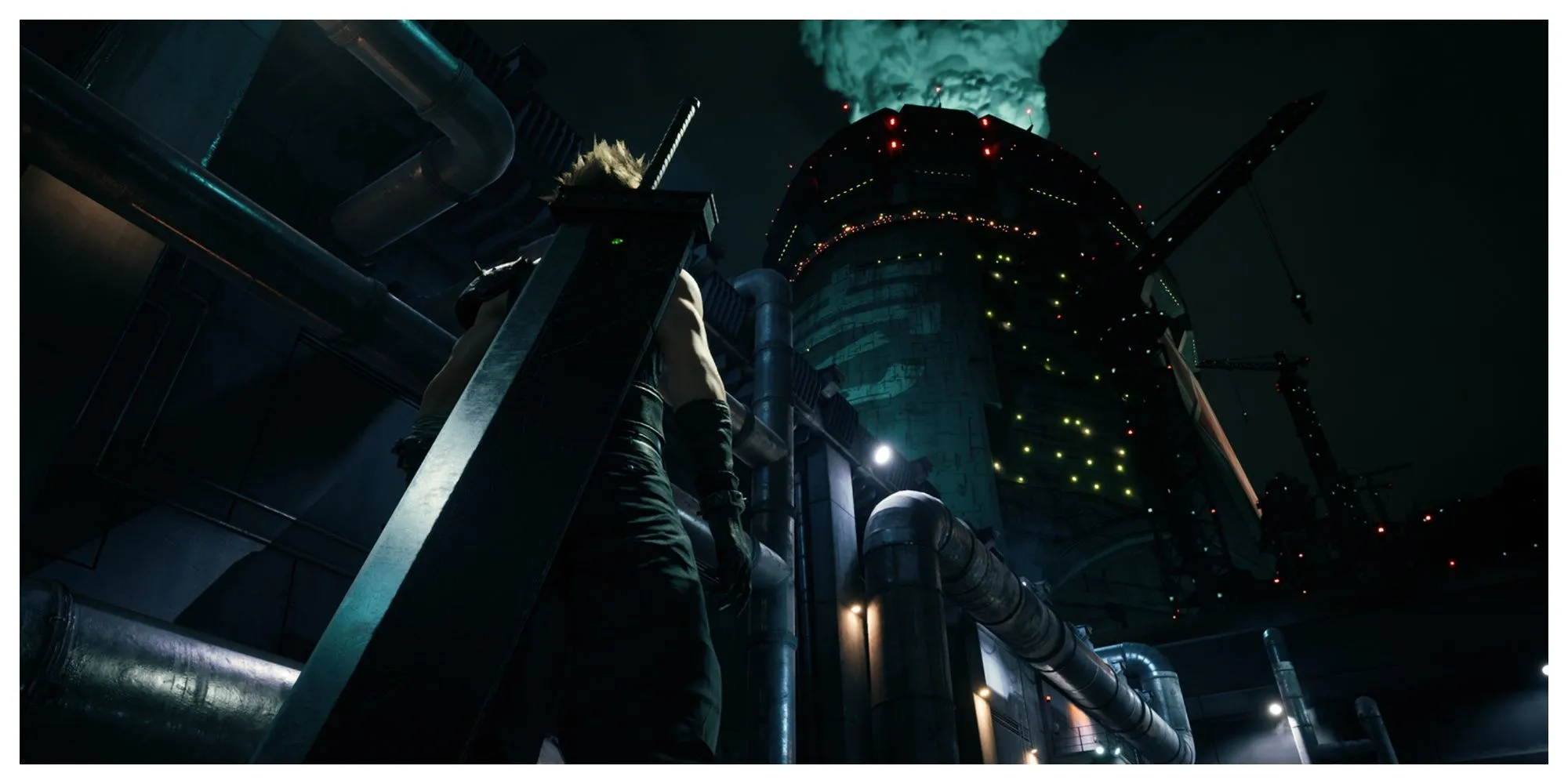 Hình ảnh artwork hoặc screenshot từ Final Fantasy VII Remake Intergrade, có thể là cảnh chiến đấu hoặc một nhân vật chính như Cloud