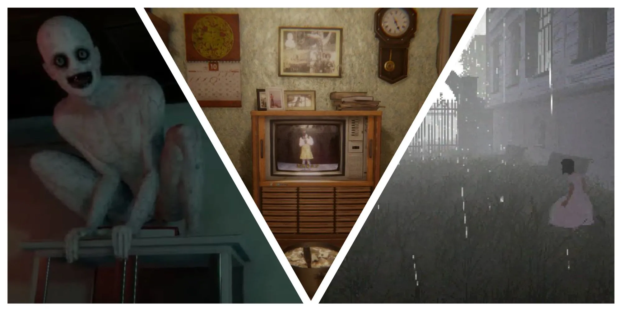 Hình ảnh collage các tựa game kinh dị độc lập ít được biết đến