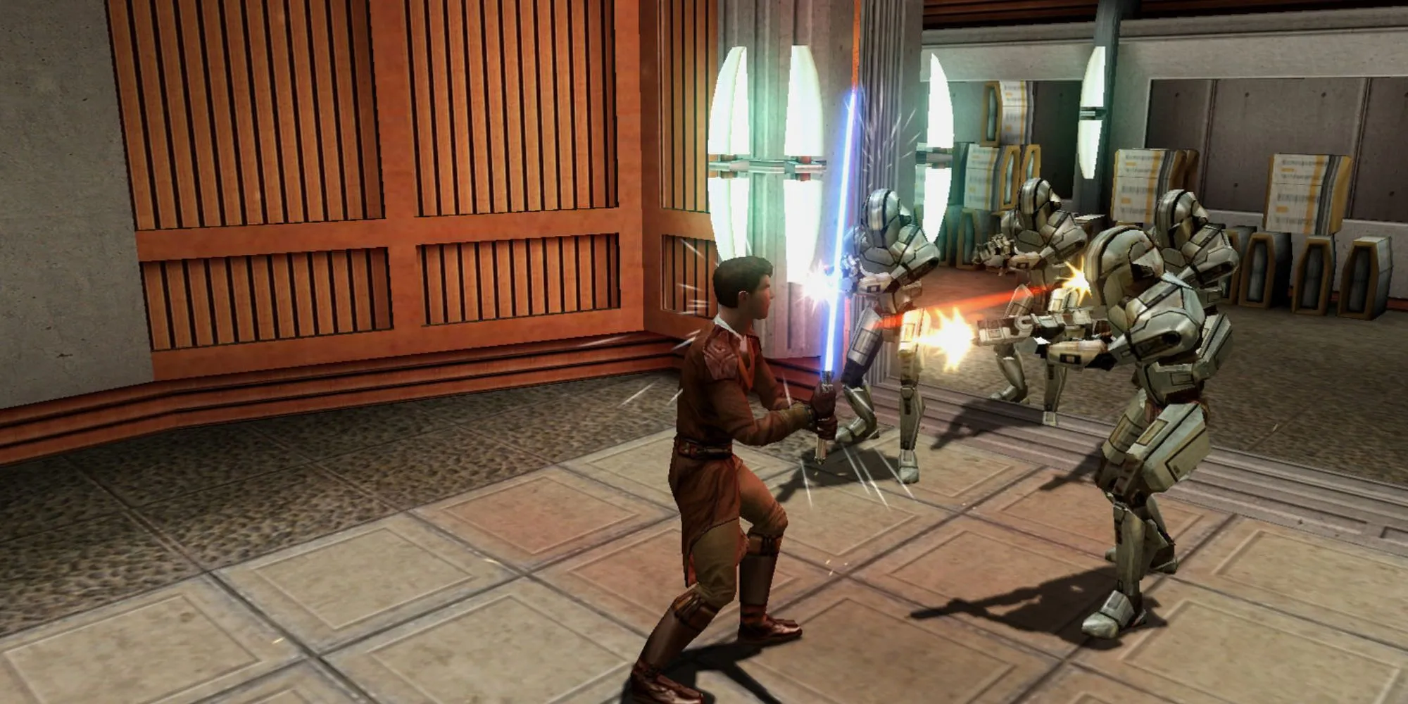 KOTOR Remake Vẫn Sống: Saber Ngầm Xác Nhận Phát Triển 1 Hình ảnh Darth Revan và Jedi Bastila Shan trong Star Wars Knights of the Old Republic