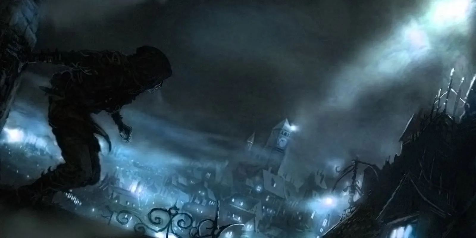 Hình ảnh Garrett trong game Thief: Deadly Shadows với không khí u ám đặc trưng